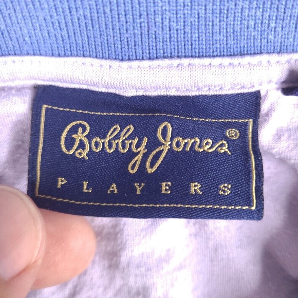 Bobby Jones Polo Shirt Mens Large Blue Golf Players Old Warson Country Club - Picture 6 of 14